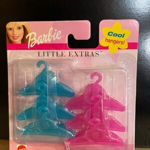 Mattel Barbie Pink & Teal Doll Hangers - Little Extras
